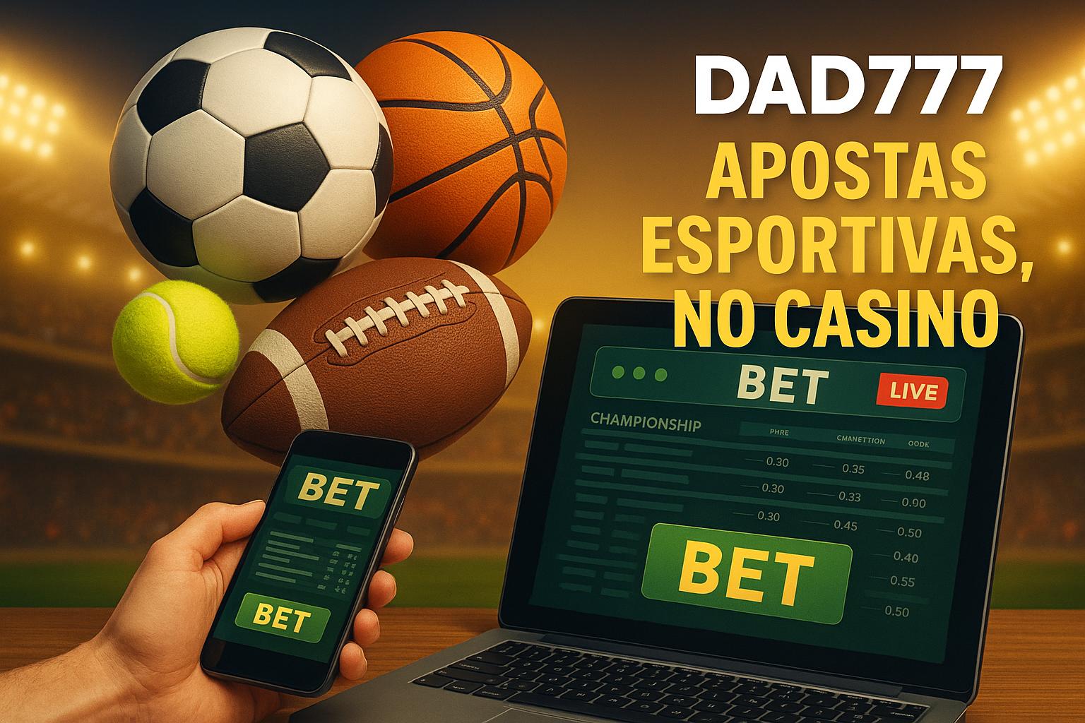 Apostas esportivas no cassino online DAD777